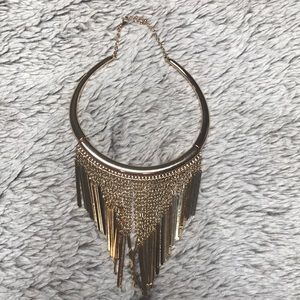 Gold Bib Necklace